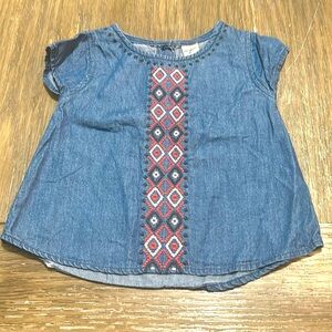 Oshkosh girls dark blue shirt 18 month